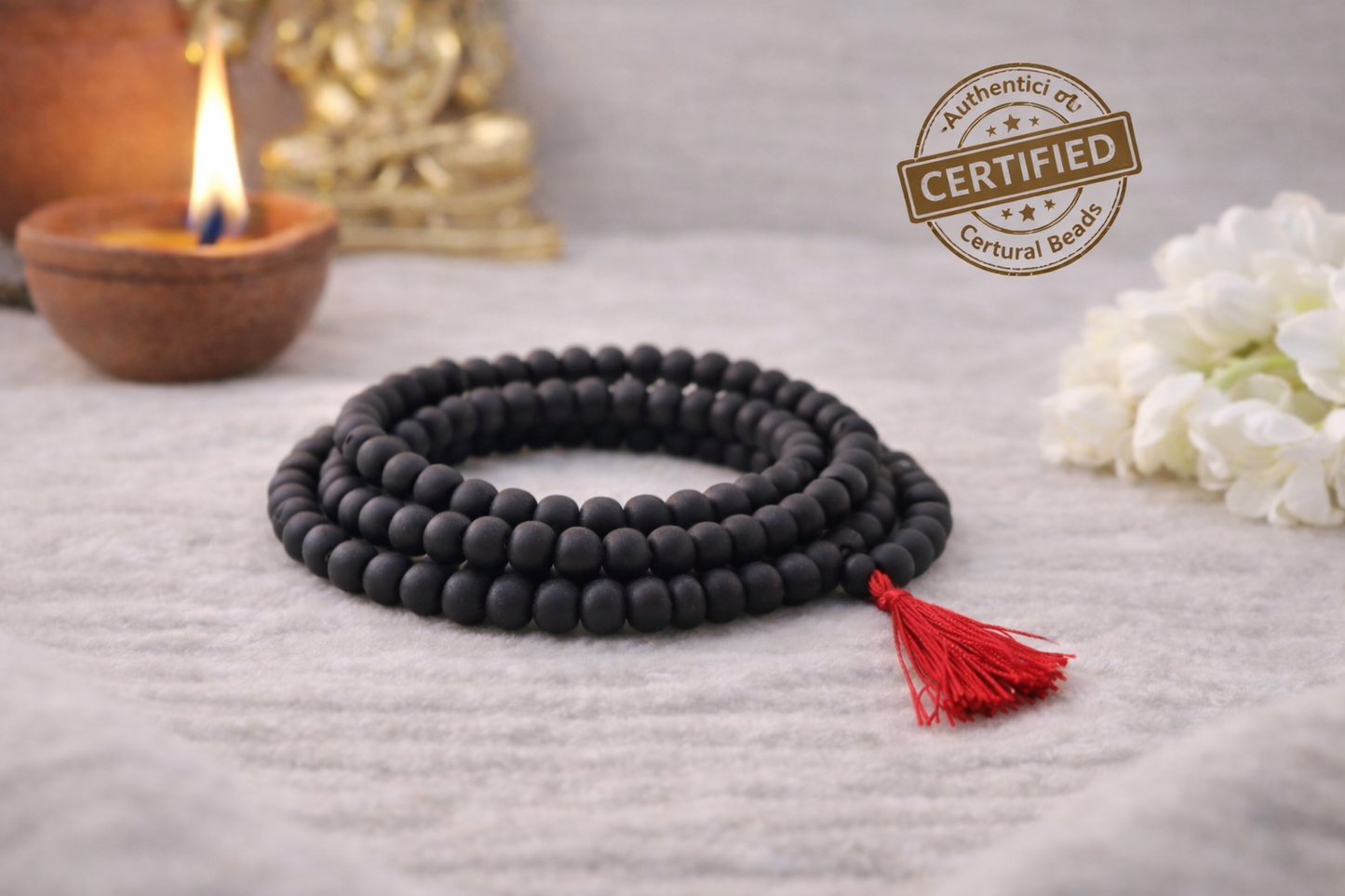 Karungali Malai (108 Beads) for Protection & Success - 100% Natural Ebony