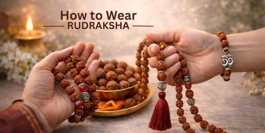 How to wear Rudraksha?