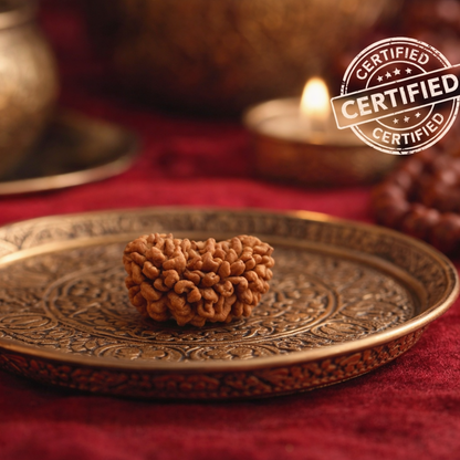 1 Mukhi Rudraksha (One Mukhi / Ek Mukhi) – Half Moon, Lab Certified
