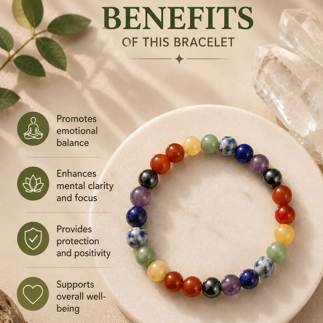 7 chakra bracelet benefits