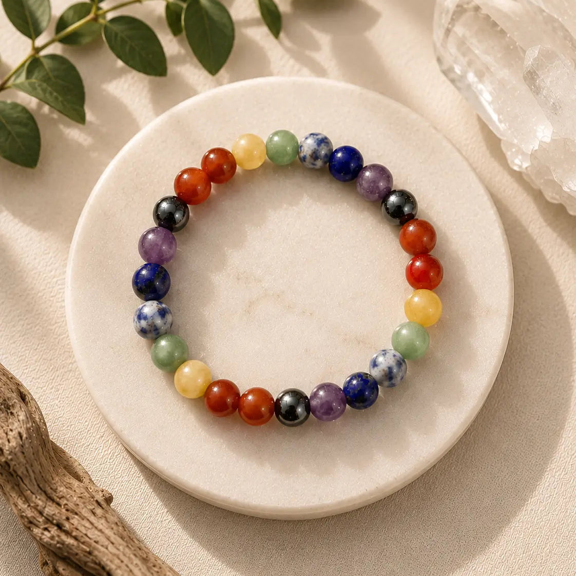 yuvakart certified 7 chakra bracelet