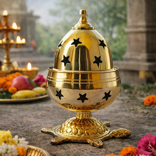 Brass Kuber Kachua Akhand Diya – Tortoise Lamp for Wealth & Prosperity