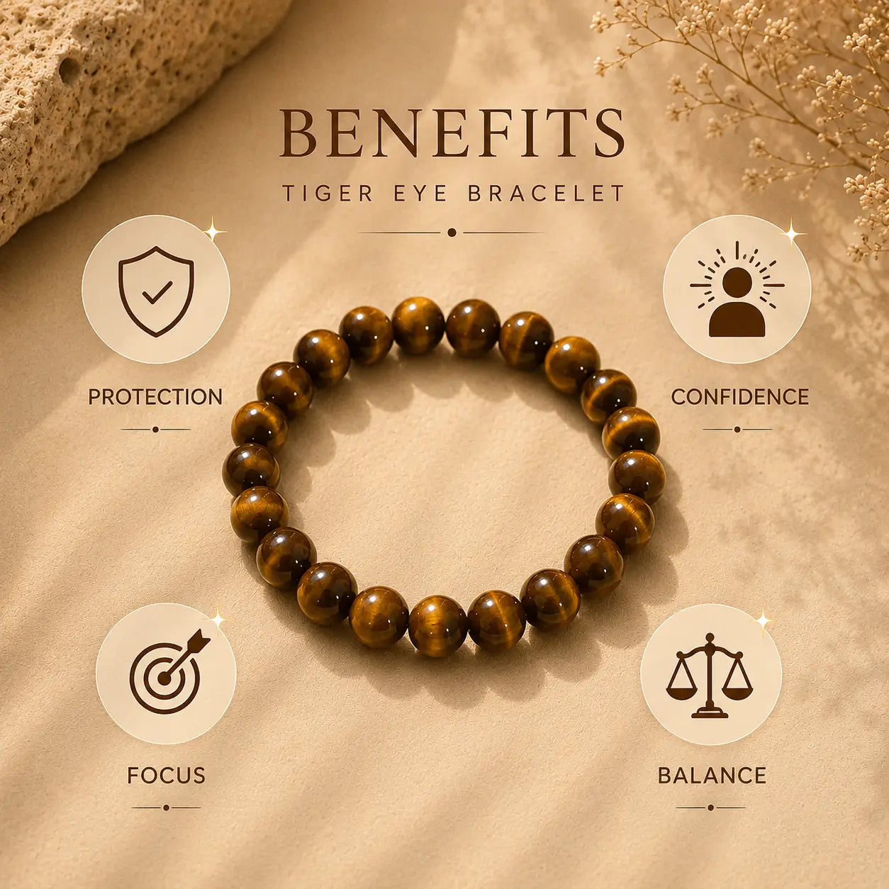 Tiger Eye Bracelet – Confidence & Protection Set