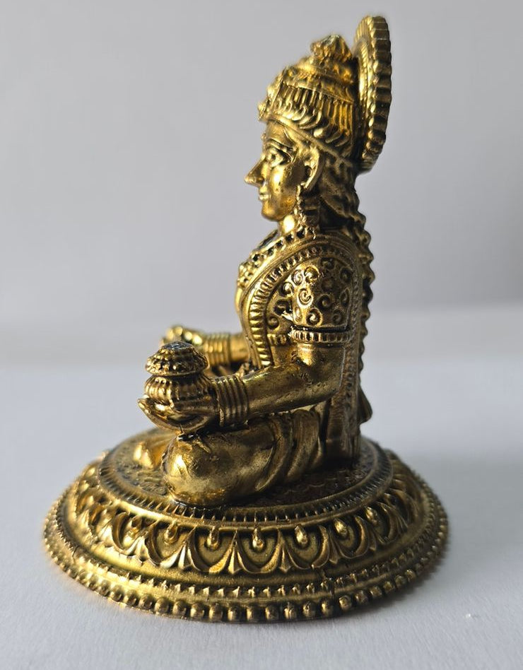 Brass Annapurna Devi Idol – 2.4 Inch (Small) Goddess of Food & Nourishment