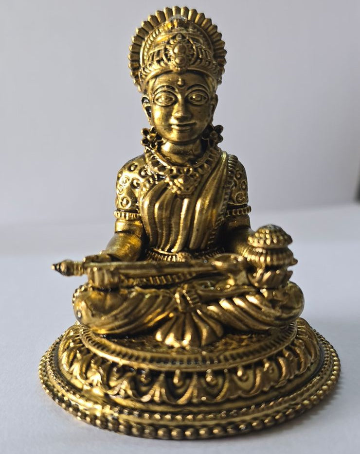 Brass Annapurna Devi Idol – 2.4 Inch (Small) Goddess of Food & Nourishment
