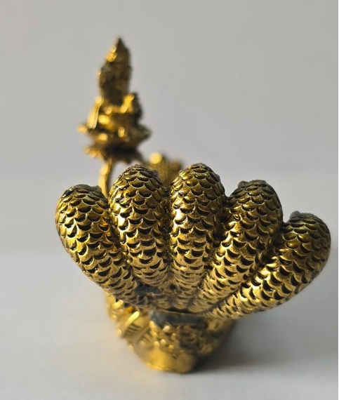 Brass Vishwakarma Idol – 2.9 Inch (2.9") Divine Architect Murti for Workshop & Office