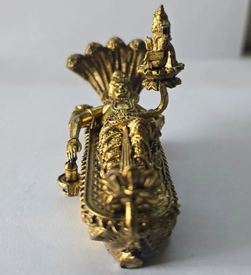 Brass Vishwakarma Idol – 2.9 Inch (2.9") Divine Architect Murti for Workshop & Office