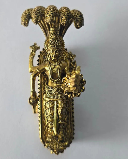 Brass Vishwakarma Idol – 2.9 Inch (2.9") Divine Architect Murti for Workshop & Office