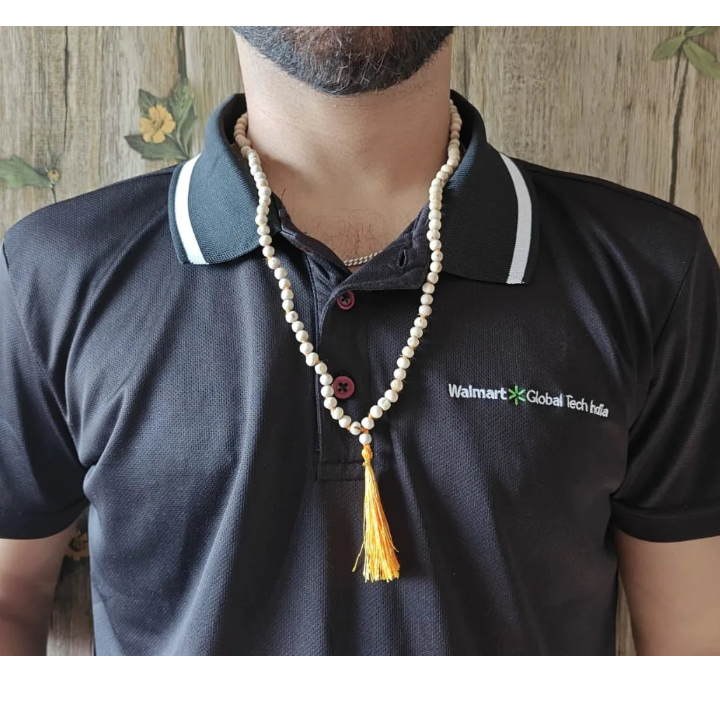 Pure Tulsi Mala – 108 Beads (Holy Basil / Tulasi Mala) with Certificate