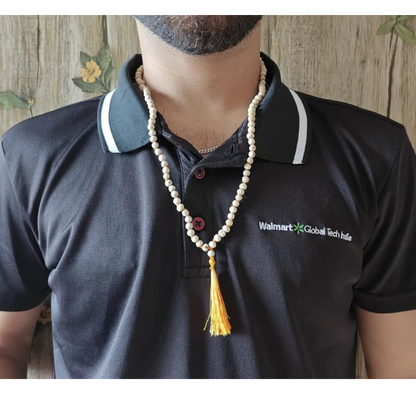 Pure Tulsi Mala – 108 Beads (Holy Basil / Tulasi Mala) with Certificate