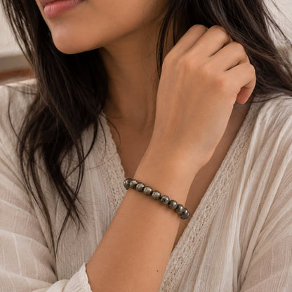 Certified Golden Pyrite Bracelet – Wealth & Protection Set