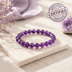 Natural Amethyst Bracelet | Lab-Certified