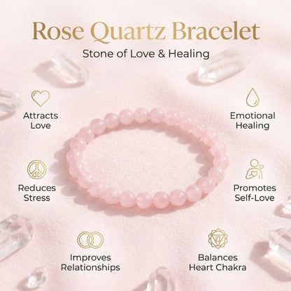 rose quartz bracelet stone of love and healing