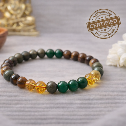 Certified Money Magnate Bracelet with Selenite Charging Plate – Ultimate Wealth Set Yuvakart