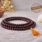 Original Sandalwood Mala - 8mm 108 Beads Lab Certified