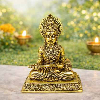Panchmukhi Hanuman Brass Idol 3.15 Inch – Five-Faced Hanuman for Protection Devotion