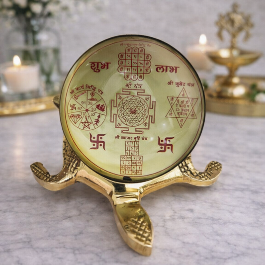 Shree Vyapar Vriddhi Yantra Medium – Blessed Sacred Geometry for Business Prosperity and Success